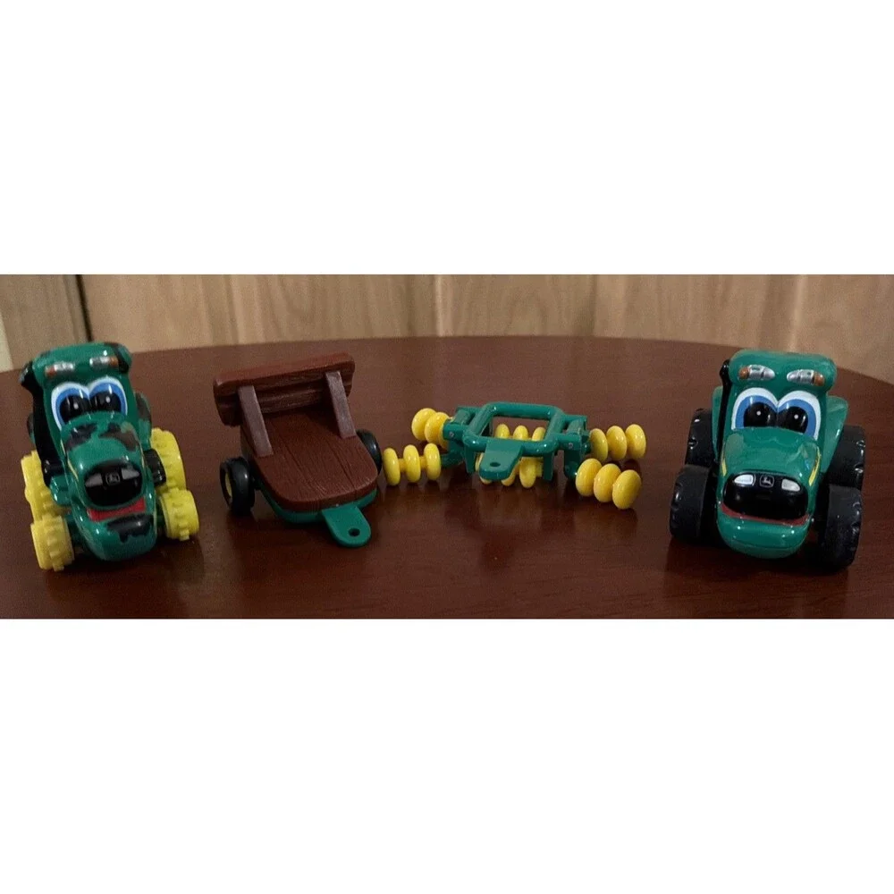 Ertl John Deere Chunky Kids Toddler Toy Corey Combine & Tractor Green Yellow GUC
